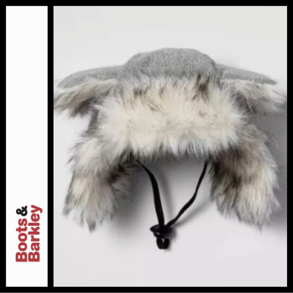 NWT Boots & Barkley Tweed Faux Fur Trapper Hat